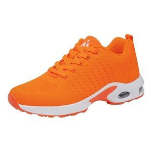 Mishansha Women's Bright Orange Breathable Air Cushion Sneakers Size 9